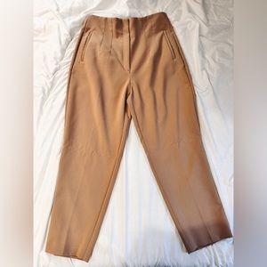 Zara high waisted trouser 
Color taupe brown 
Size XL size 12/ 31